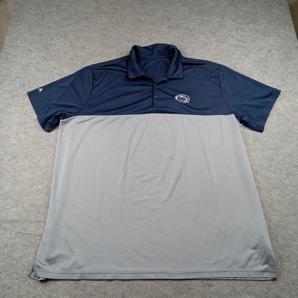 Penn State Nittany Lions Shirt Mens 3XL Navy NCAA Football Antigua Polo